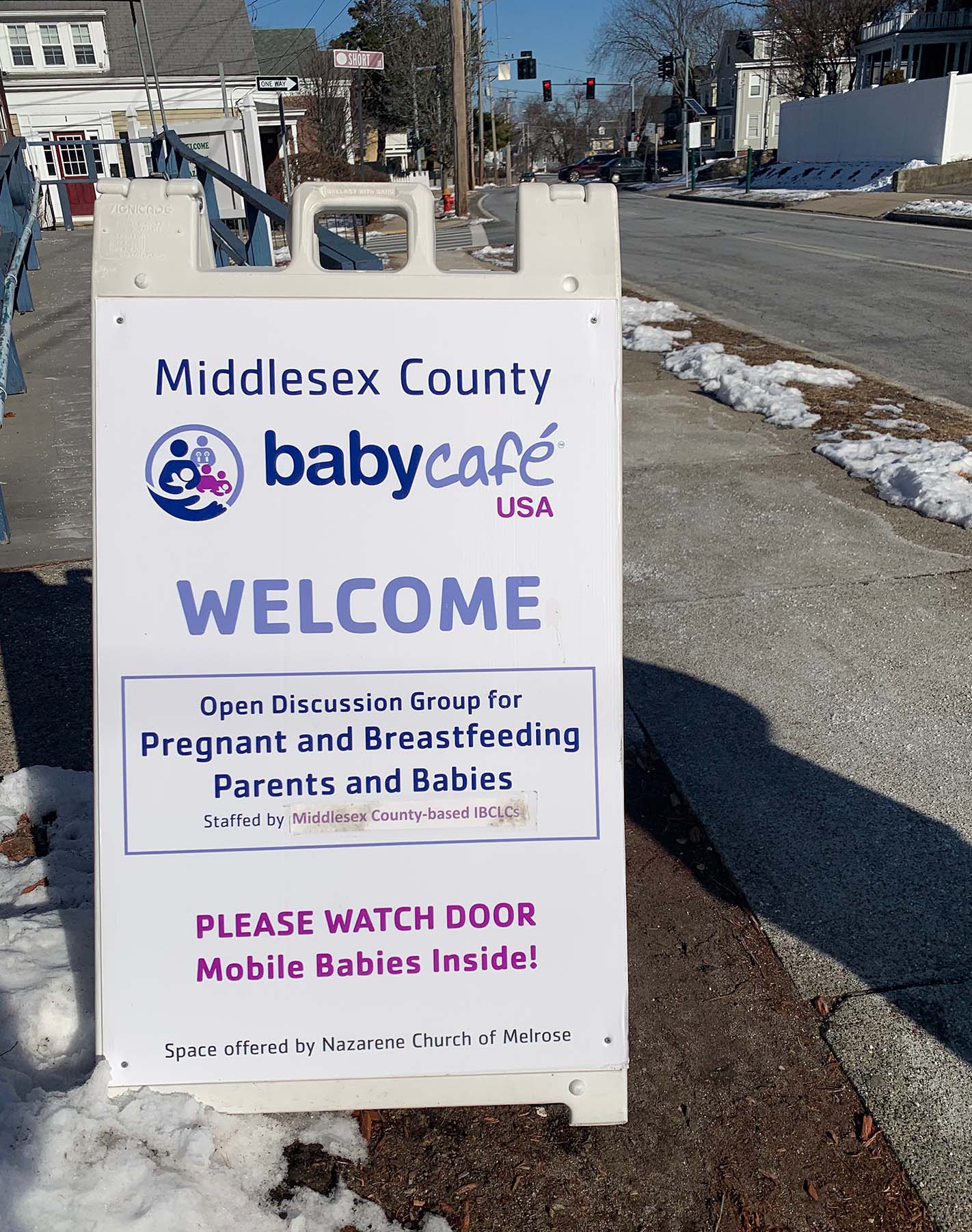 baby cafe sign