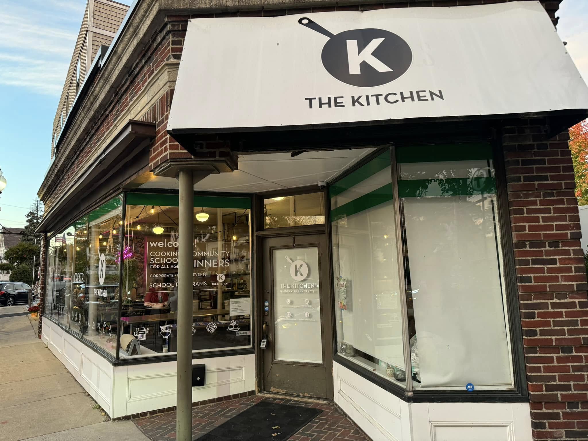 the kitchen
