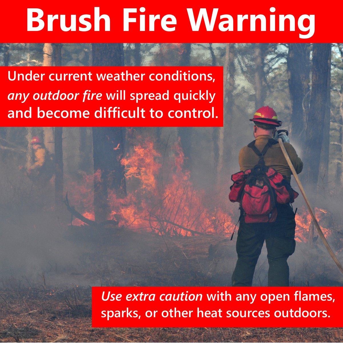 brush fire warning