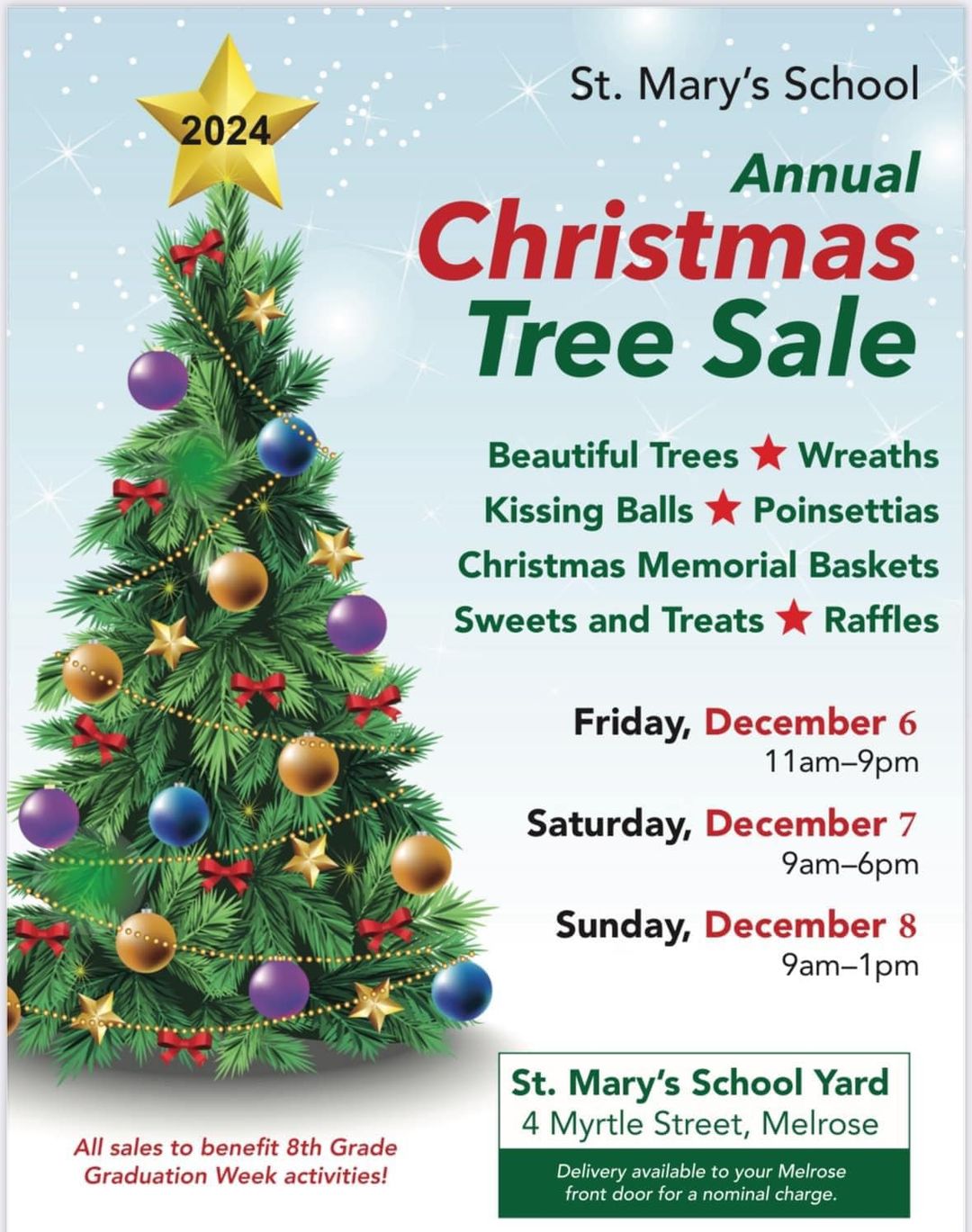 st mary's tree sale